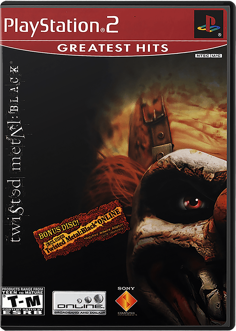 Twisted Metal Black Online box art for Playstation 2